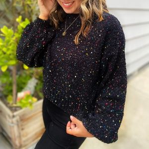 Funfetti Cropped Sweater